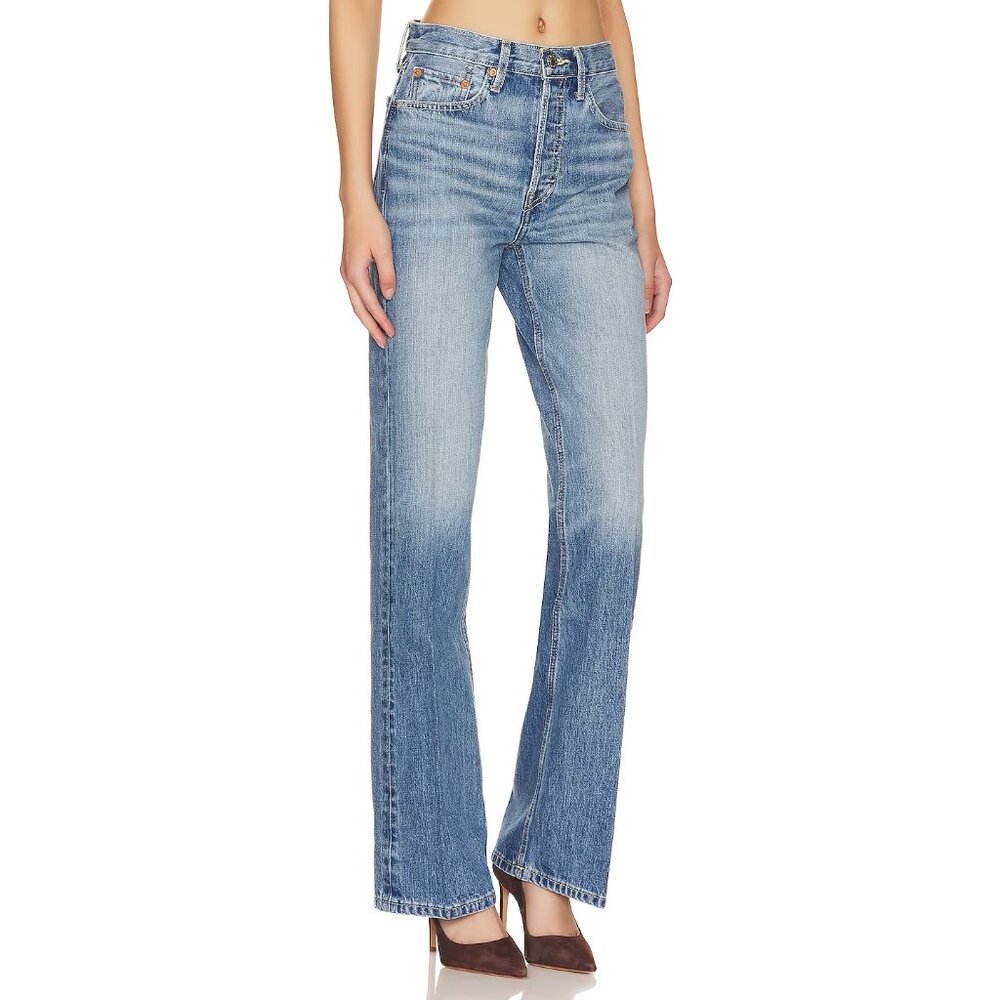 Re/Done 70s Bootcut Jeans in "Crystal Blue, size 27